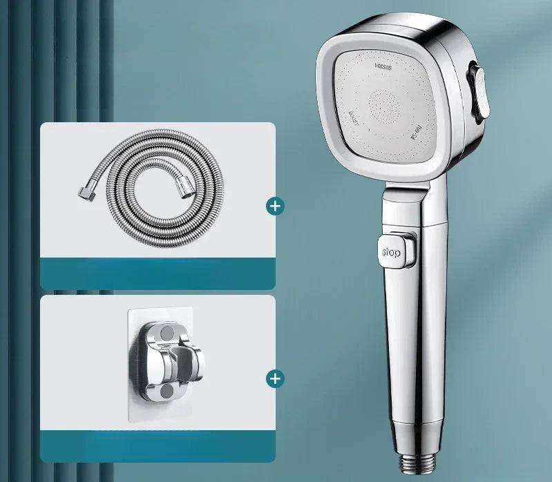 Adjustable Three-Mode Massage Shower Head