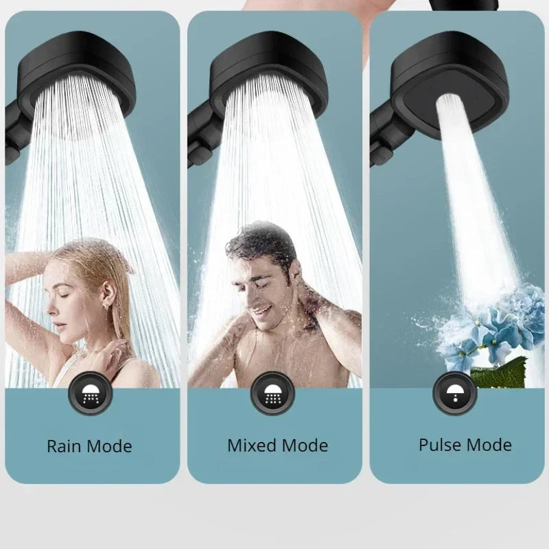 Adjustable Three-Mode Massage Shower Head