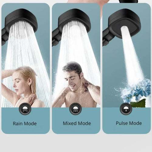 Adjustable Three-Mode Massage Shower Head