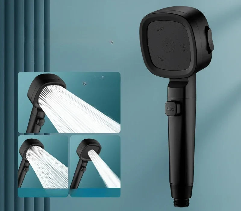 Adjustable Three-Mode Massage Shower Head