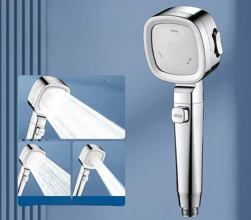 Adjustable Three-Mode Massage Shower Head